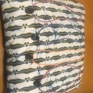 These are handmade orange red/pink and blue necklaces. One for $18, two for $37.